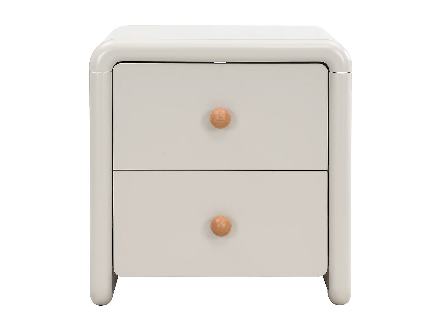 Lot 2 tables de chevet avec 2 tiroirs - Beige - SELORINA
