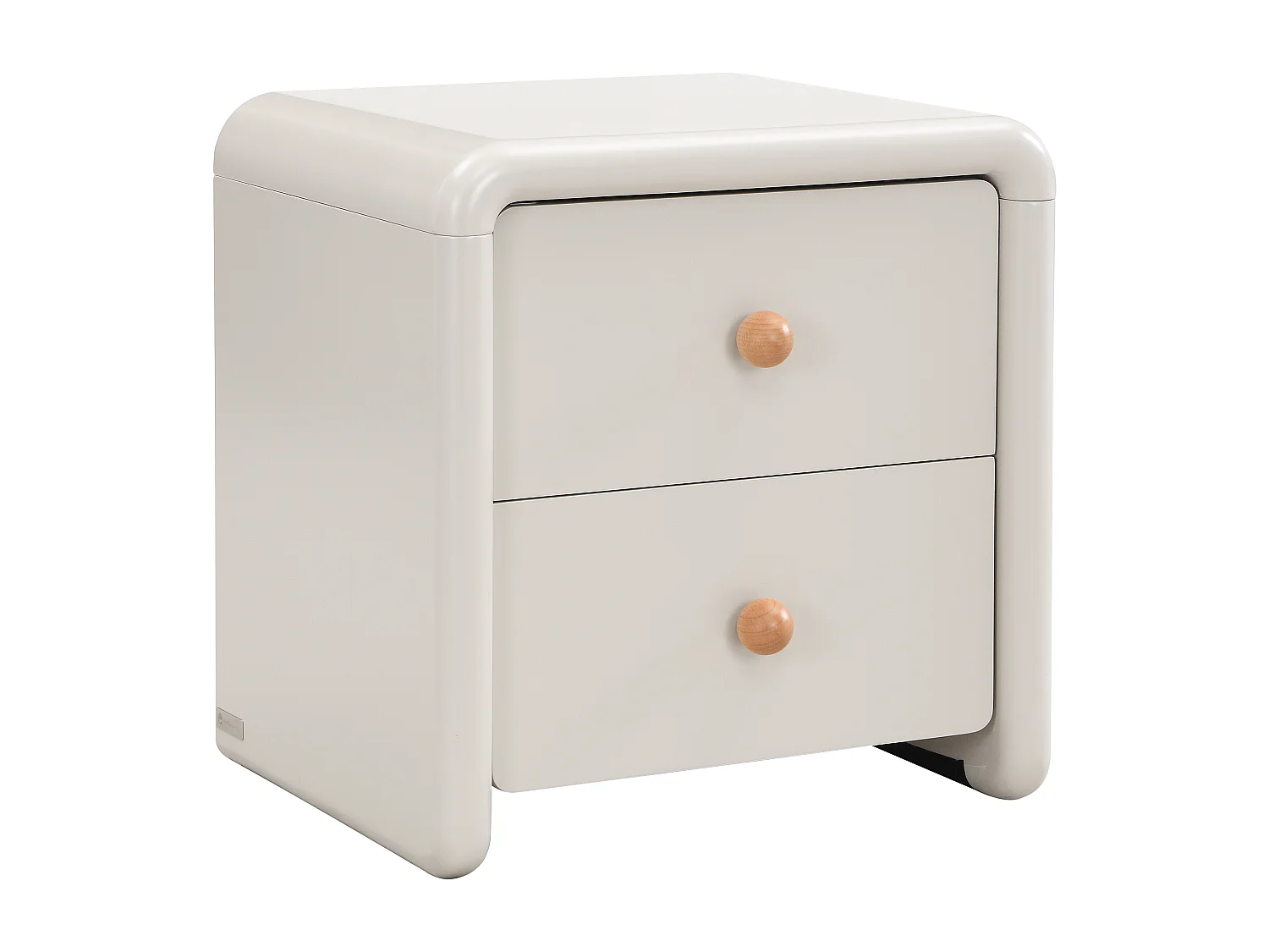 Lot 2 tables de chevet avec 2 tiroirs - Beige - SELORINA