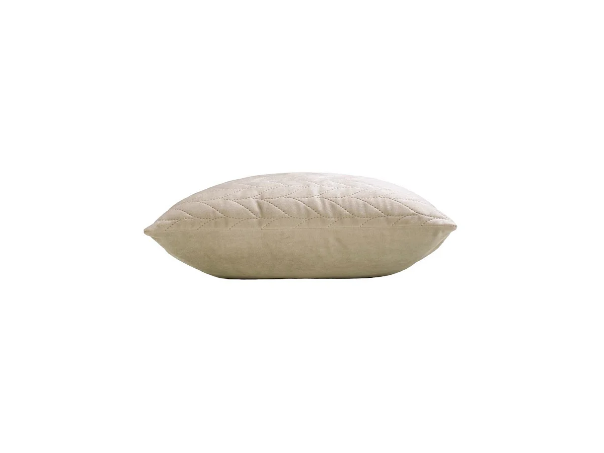 Housse de Coussin en Velours "Daisy" 40x40cm Taupe