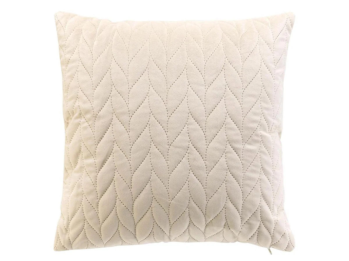 Housse de Coussin en Velours "Daisy" 40x40cm Naturel
