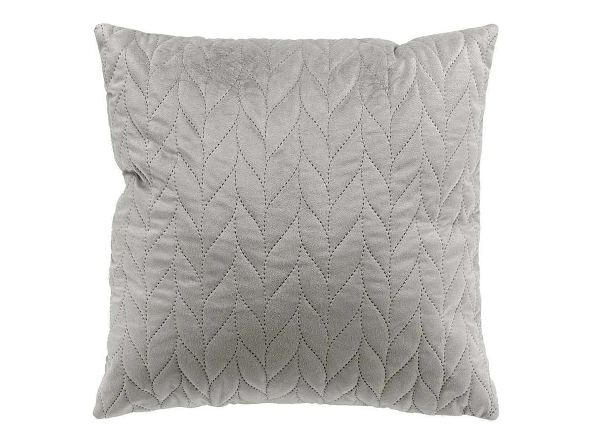 Housse de Coussin en Velours "Daisy" 40x40cm Gris