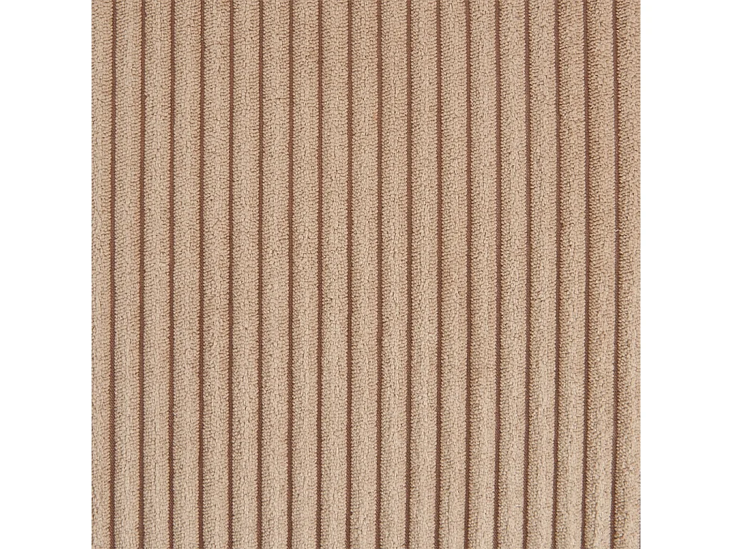 Sofá cama panorámico de pana con baúl, 4 plazas  beige oscuro