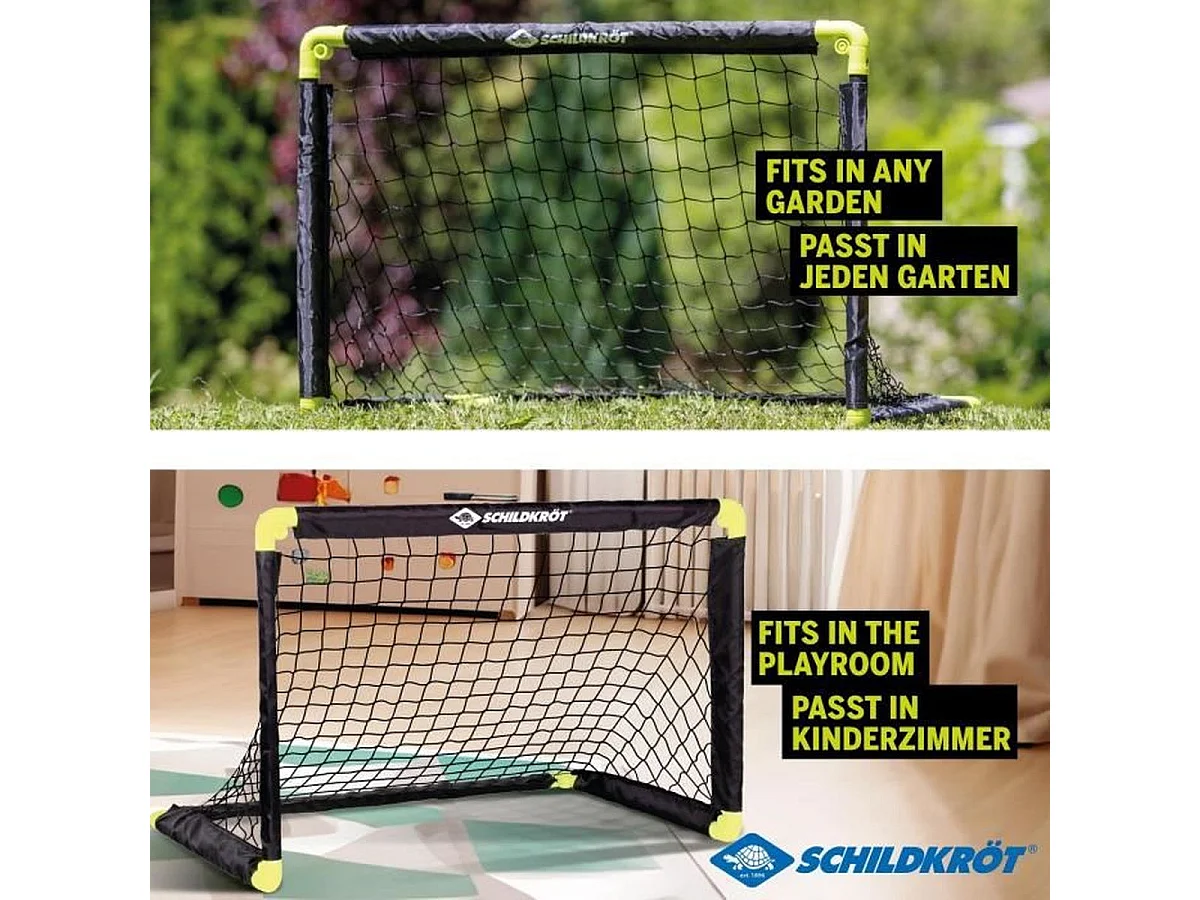 Schildkröt Opvouwbaar Voetbaldoel 90x60x60 cm - Lichtgewicht en Draagbaar voor Jonge Spelers