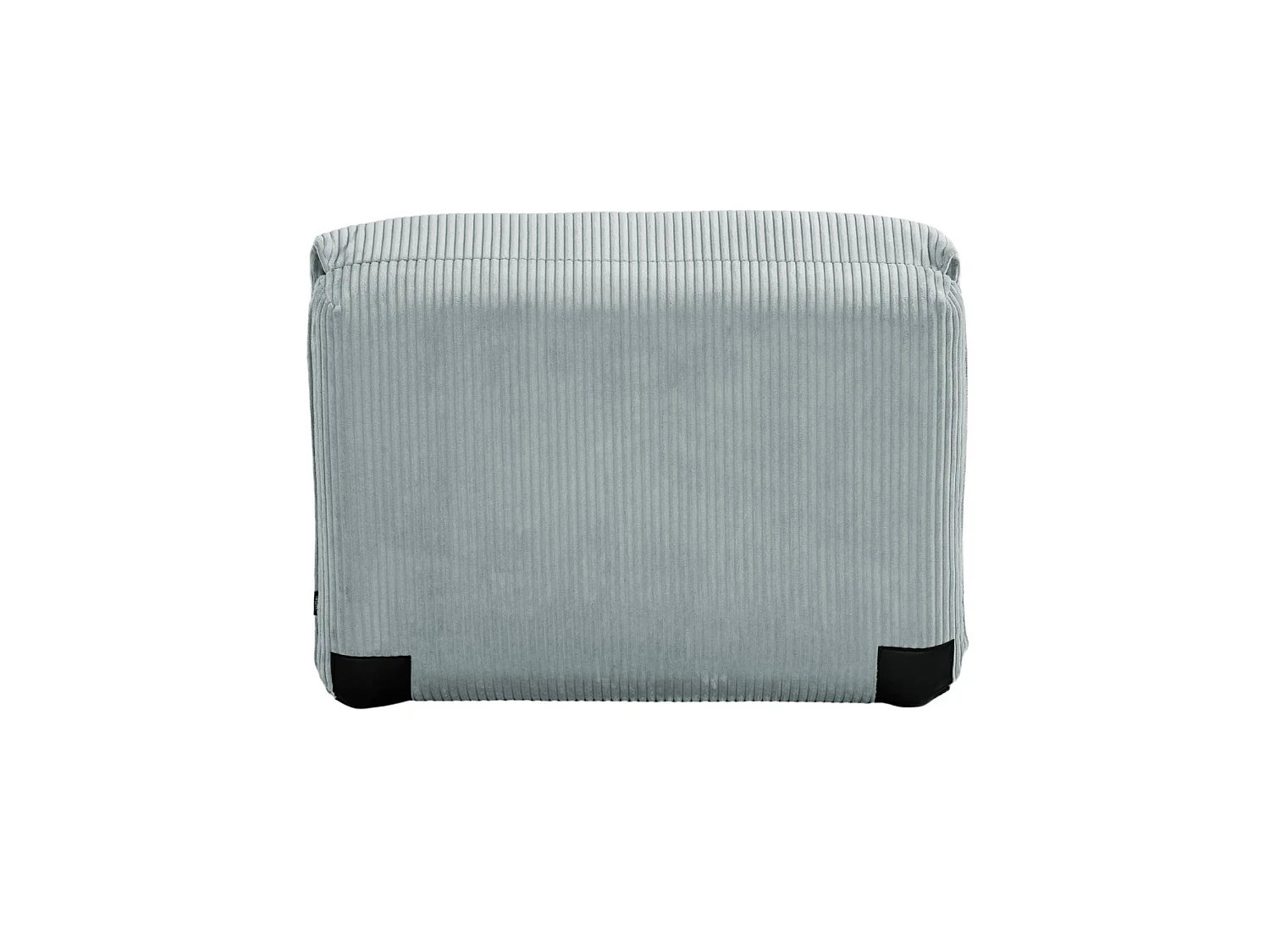 Chauffeuse matelas bleu clair convertible velours côtelé grosse côte 1 place Cosy