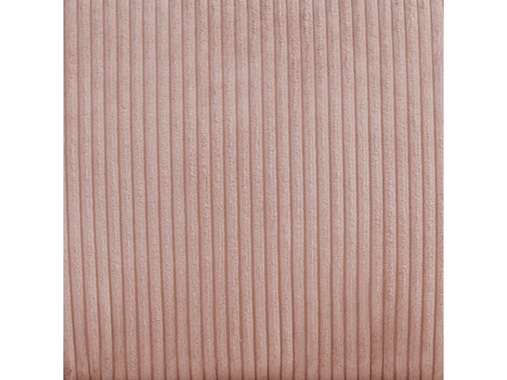 Chauffeuse matelas rose pâle convertible velours côtelé grosse côte 1 place Cosy