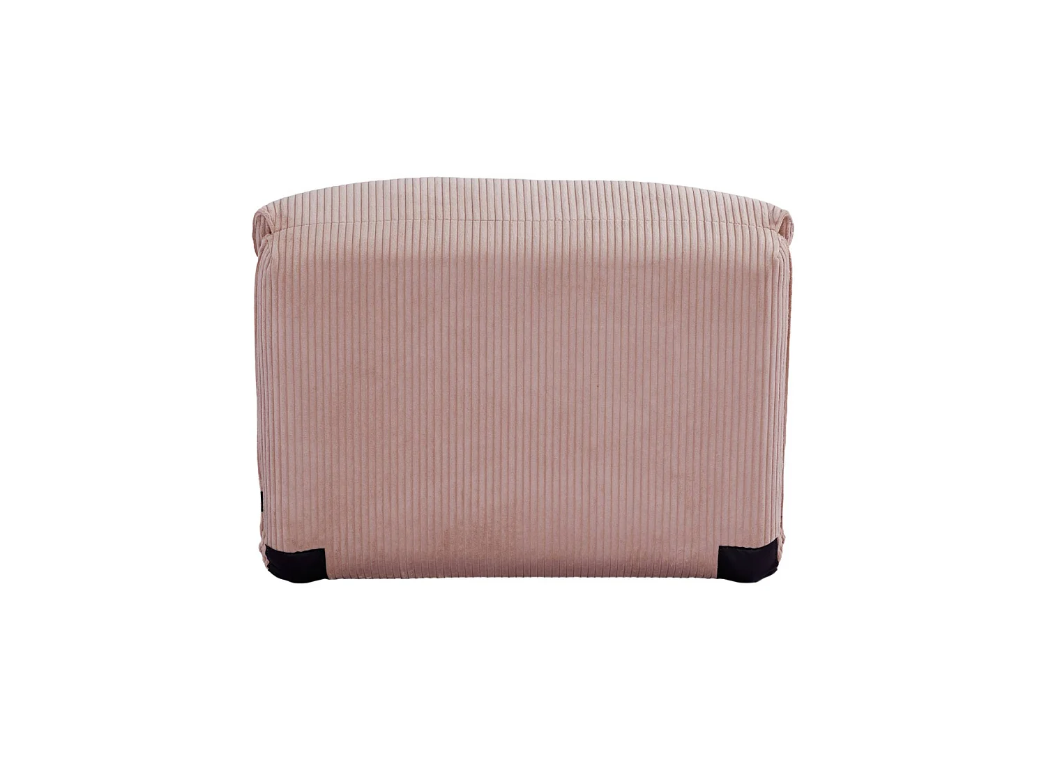 Chauffeuse matelas rose pâle convertible velours côtelé grosse côte 1 place Cosy