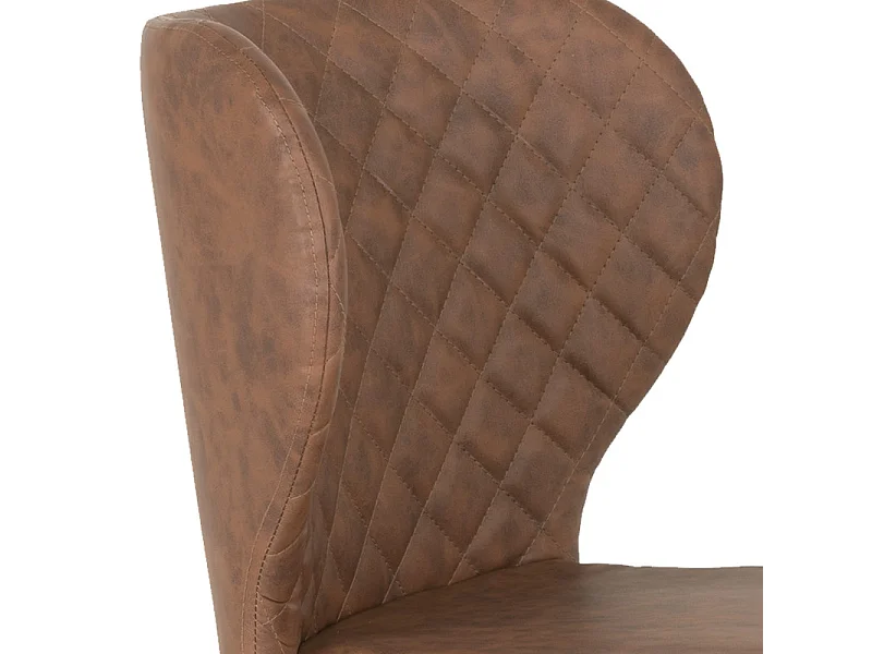 VARS-Set di 2 sedie in PU marrone