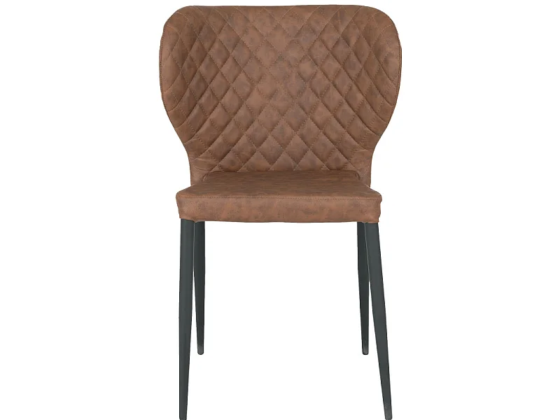 VARS-Set di 2 sedie in PU marrone
