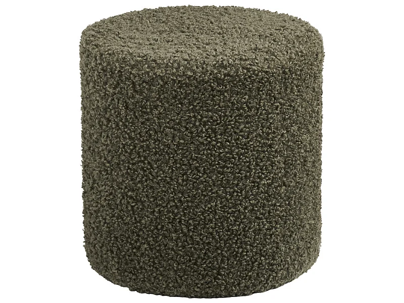 CRUZ-Pouf in tessuto verde ad anello ø34 cm