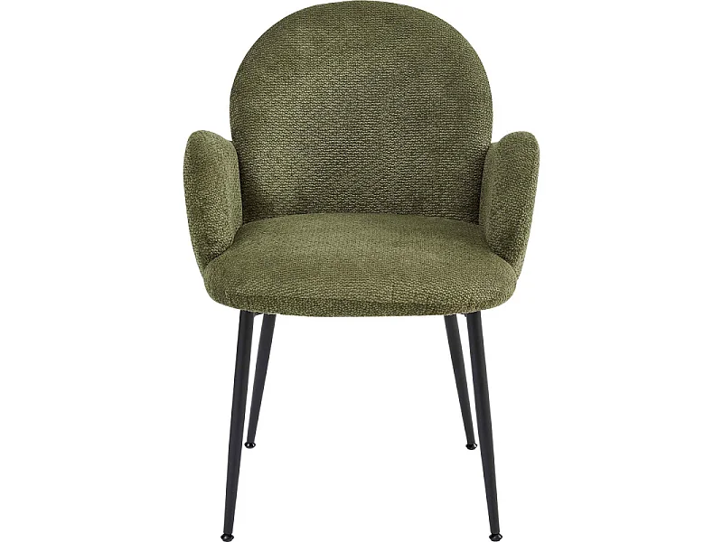 ALICE-Chaise en tissu Ikon Olive (x2)