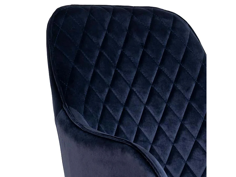GRACE-Set di 2 sedie in velluto blu