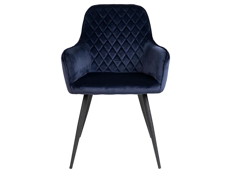 GRACE-Set di 2 sedie in velluto blu