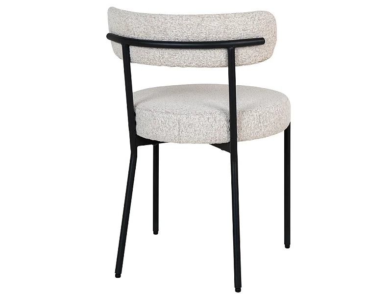 ERIN-Set di 2 sedie bianco riccio