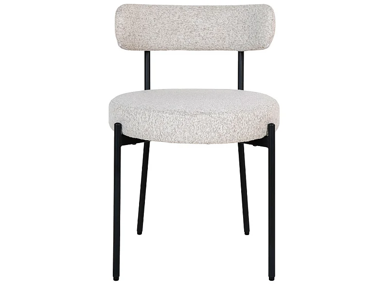 ERIN-Set di 2 sedie bianco riccio