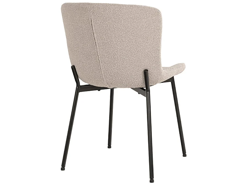 MINA-Set di 2 sedie color tortora
