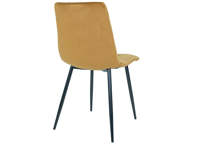 SVIN- Chaise velours moutarde (x2)
