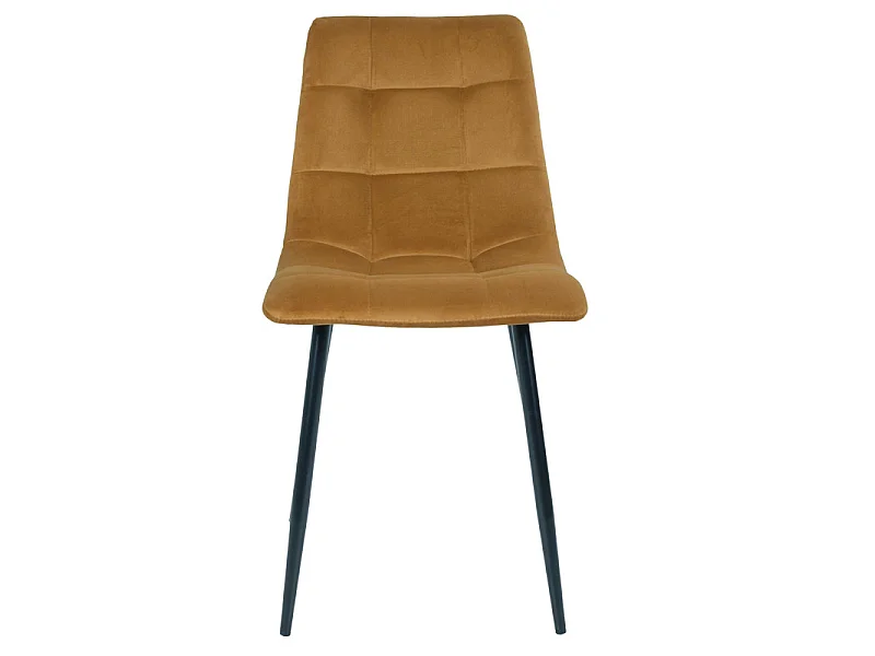 SVIN- Chaise velours moutarde (x2)