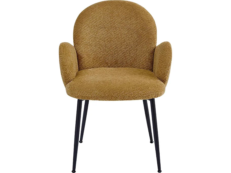 ALICE-Chaise en tissu Ikon Ocre (x2)