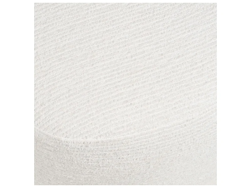 SVIT-Pouf in tessuto écru 55x40 cm