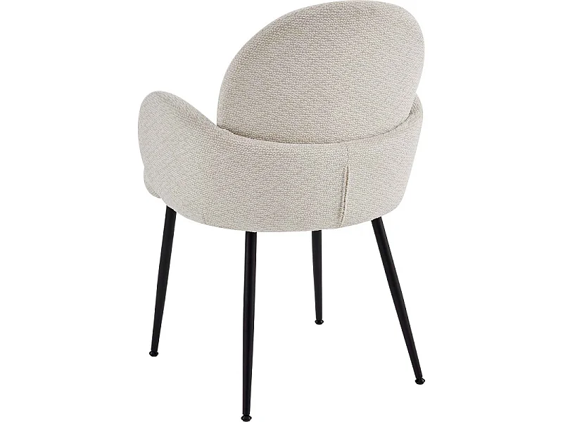 ALICE-Chaise en tissu Ikon Coloris Lin (x2)