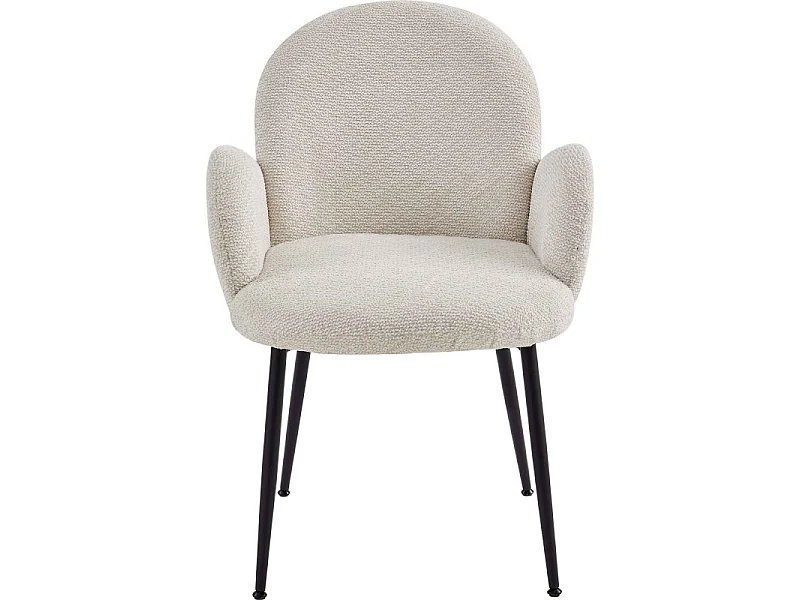 ALICE-Chaise en tissu Ikon Coloris Lin (x2)
