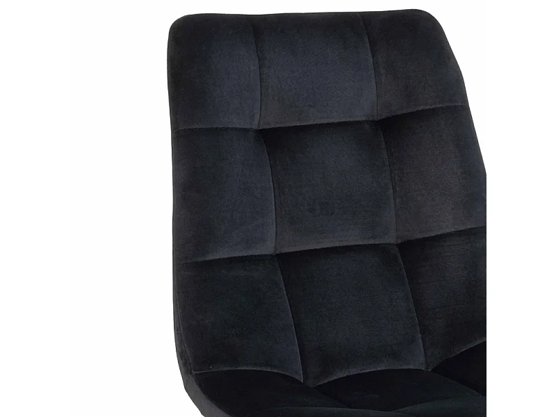 SVIN- Chaise velours noir (x2)