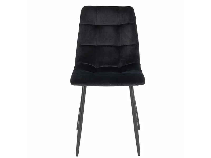 SVIN- Chaise velours noir (x2)