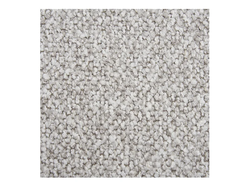 SOHO- Canapé d'angle gauch en tissu bouclé gris