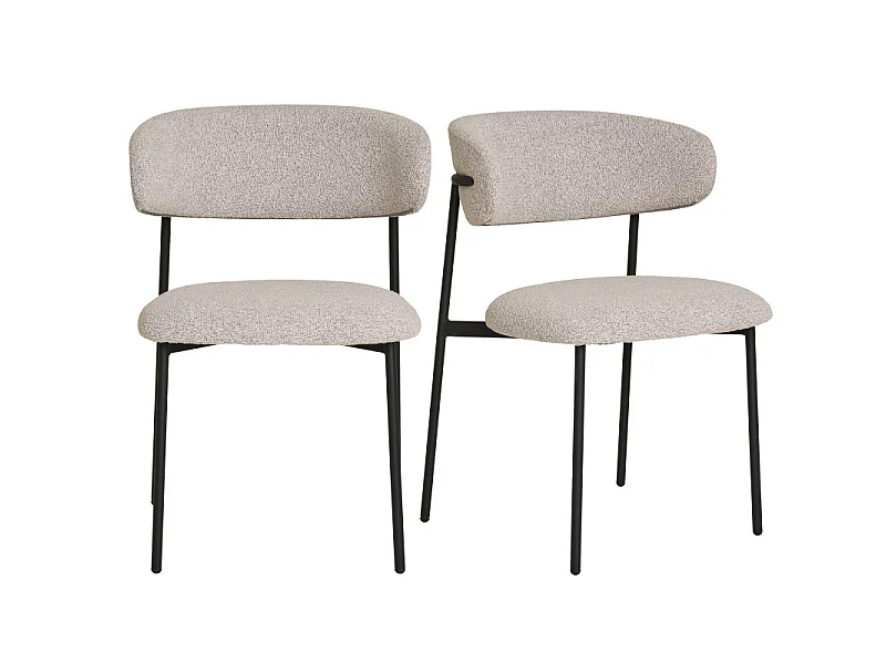 CARLA-Set di 2 sedie sabbia