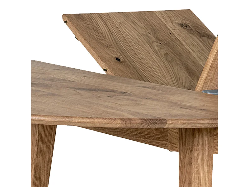 MEGEVE-Table à manger avec allonge papillon chêne ø118/158 cm