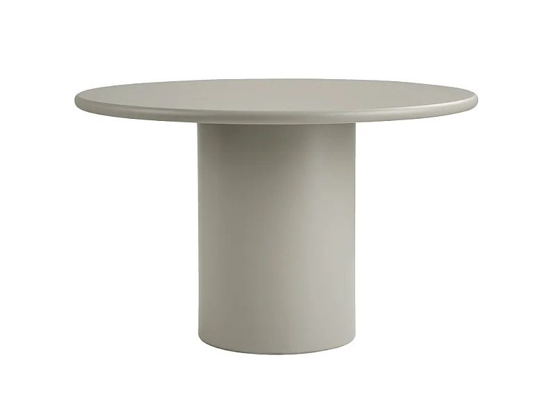 ARMOR-Table à manger ronde 4 personnes 120 cm, coloris sable