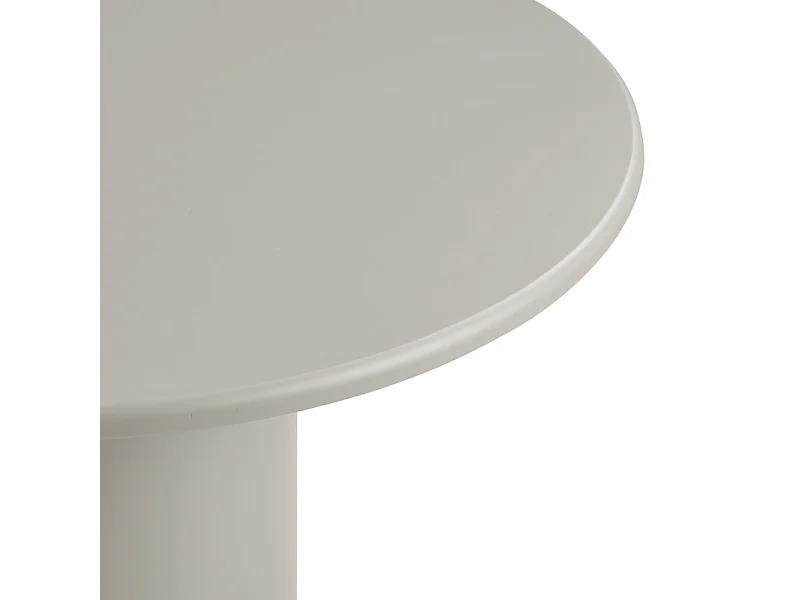 ARMOR-Table à manger ronde 4 personnes 120 cm, coloris sable