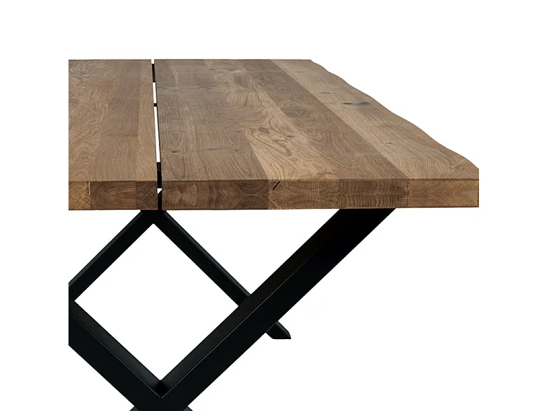 CALVI-Table repas à manger 6/8  personnes 200cm en chêne massif