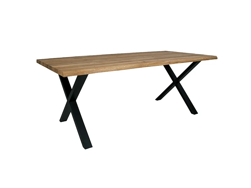 CALVI-Table repas à manger 6/8  personnes 200cm en chêne massif