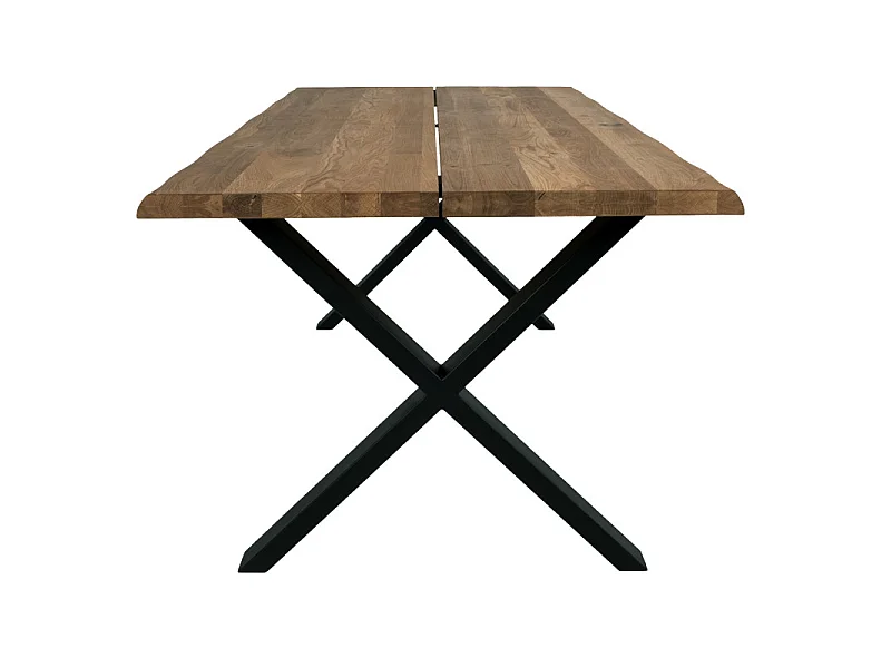 CALVI-Table repas à manger 6/8  personnes 200cm en chêne massif