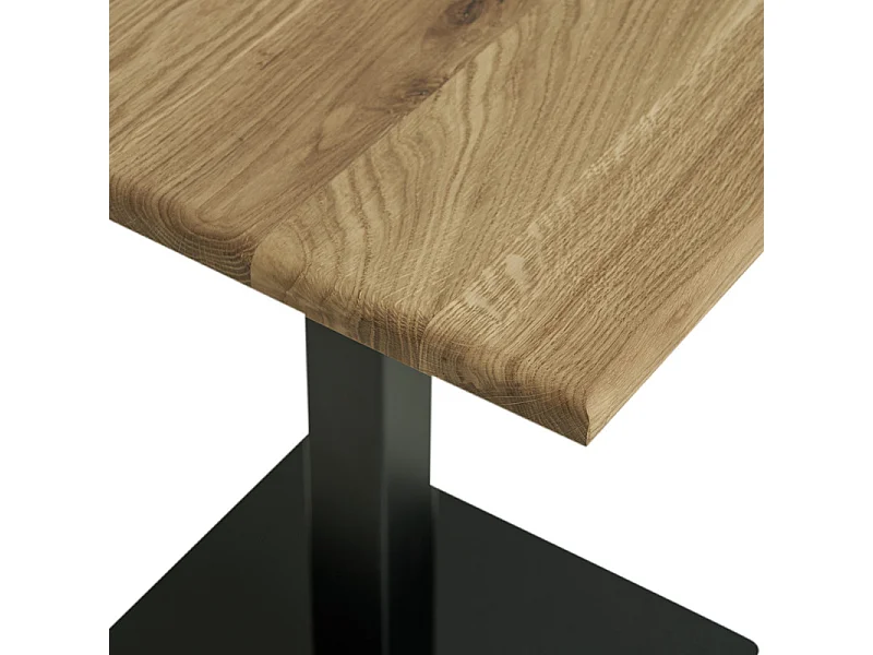 LIDO-Table de café en chêne massif 70x70x cm