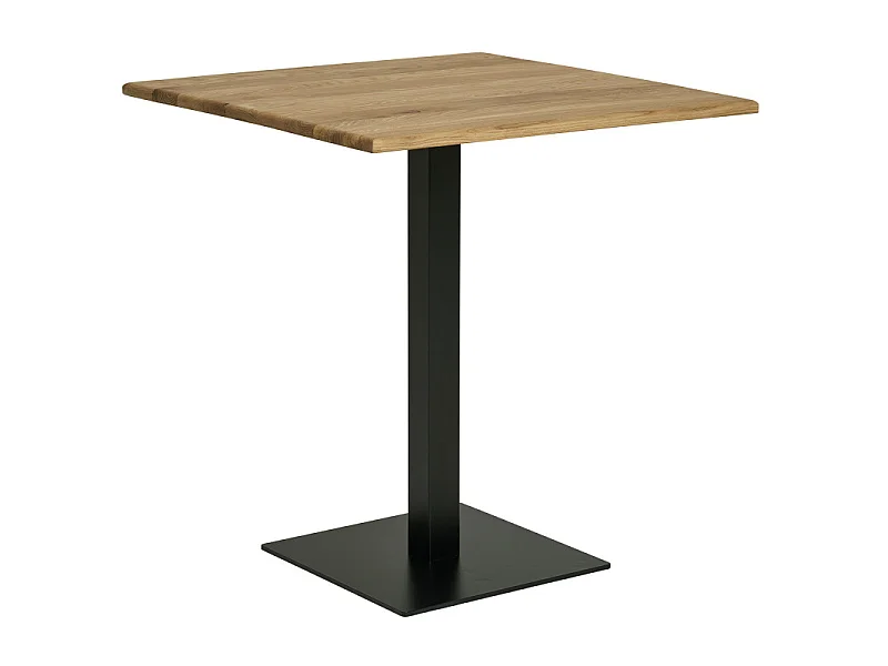 LIDO-Table de café en chêne massif 70x70x cm