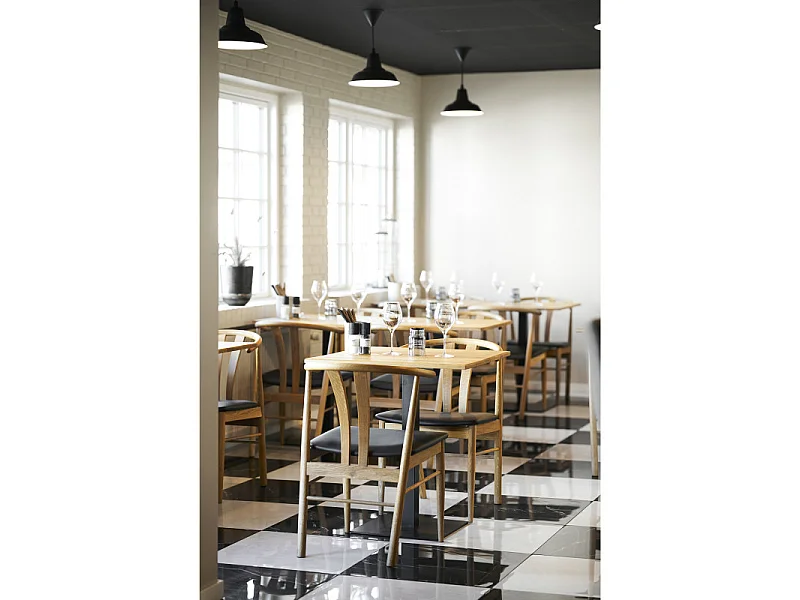 LIDO-Table de café en chêne massif 70x70x cm