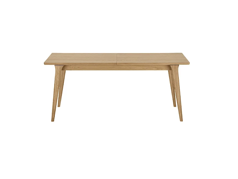 BONA-Table à manger avec allonge 8/10 personnes 180 cm, chêne