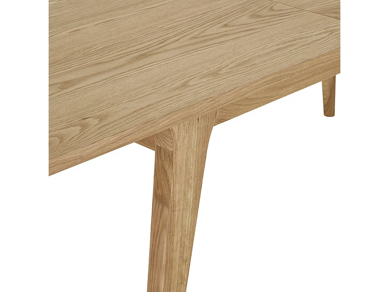 BONA-Table à manger avec allonge 8/10 personnes 180 cm, chêne