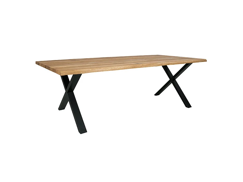 CALVI-Table repas à manger 10  personnes 240cm en chêne massif