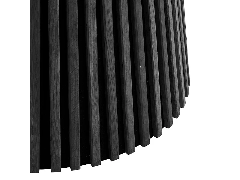 KAIRN- Table à manger ronde 4/6 personnes ø140 cm chêne noir