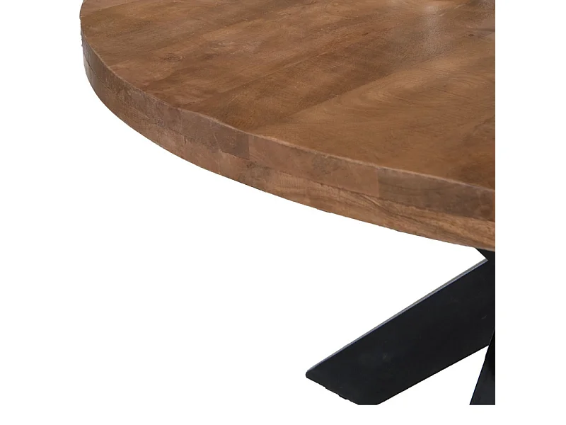 MANAUS-Table repas Ronde 4 personnes D130 cm en bois massif