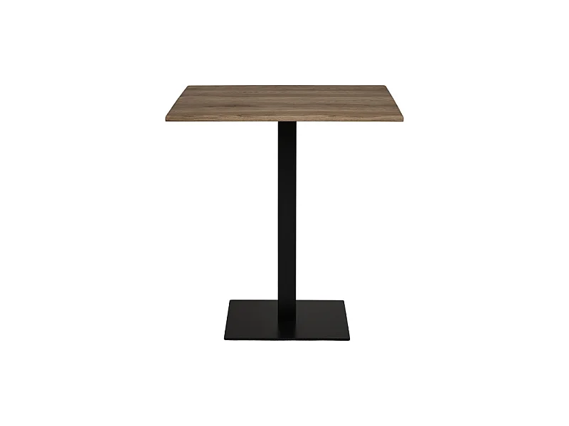 LIDO-Table de café en chêne massif fumé 70x70x cm