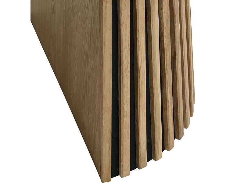 KAIRN-Table extensible 10/12 personnes ø120cm (160/200/240) chêne