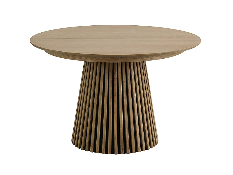 KAIRN-Table extensible 10/12 personnes ø120cm (160/200/240) chêne