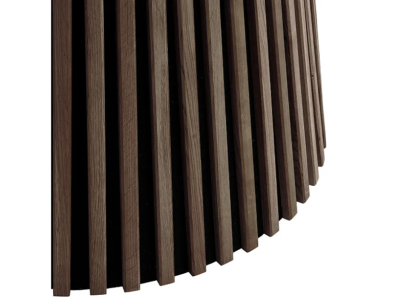 KAIRN- Table à manger ronde 4/6 personnes ø140 cm chêne fumé
