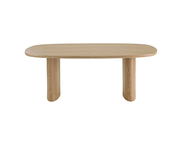 NEVADA- Table à manger 6/8 personnes 210 cm frêne naturel