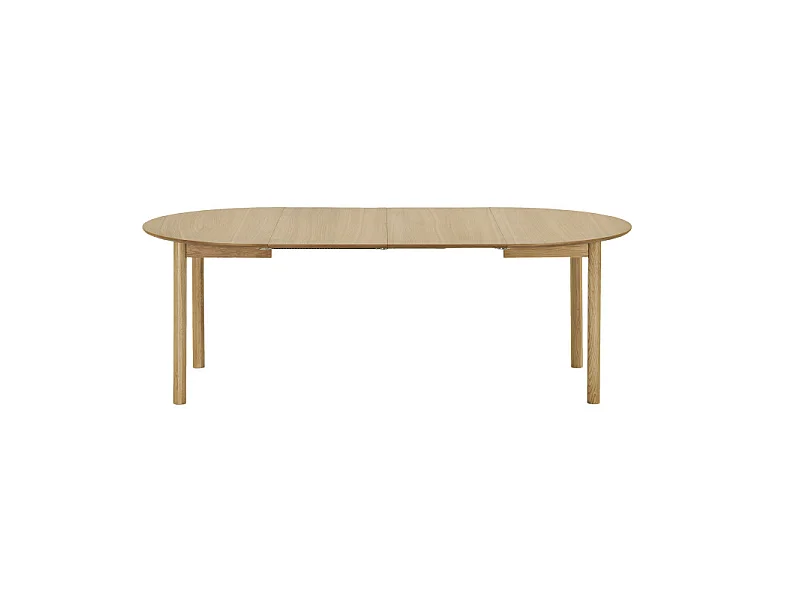 RIMINI-Table à manger extensible Ø120 cm (170-220 cm) chêne naturel