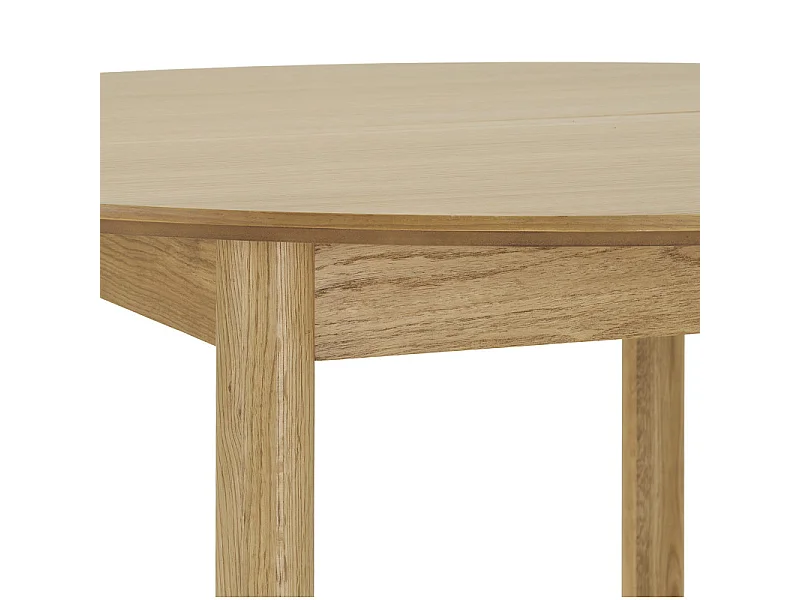 RIMINI-Table à manger extensible Ø120 cm (170-220 cm) chêne naturel